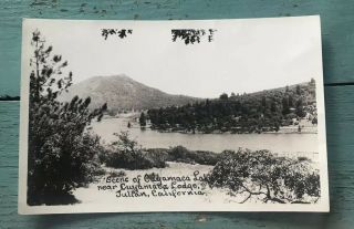 20s Vintage Rppc Julian California View From Cuyamaca Lake Lodge Old Postcard