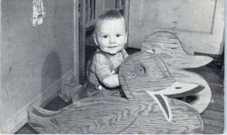 Rppc Fort Worth,  Tx Texas Cute Toddler Lena Pope Home 1945 Postcard