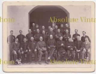 Old Military Photograph British Army Group Gibraltar Vintage 1907