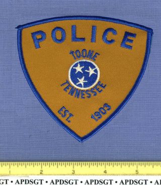 Toone Tennessee Sheriff Police Patch Stars