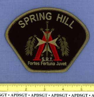 Spring Hill Swat Tennessee Sheriff Police Patch Srt Subdued