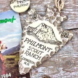 Vintage Boy Scout Guidebook Philmont Camp,  Arrowhead,  Necklace,  Cimarron Nm