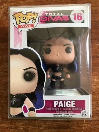 Funko Pop Wwe Paige Total Divas Vaulted Retired 16 With Protector