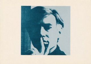 Andy Warhol Self Portrait 1981 Aw2 Arts Council England Vintage Art Postcard