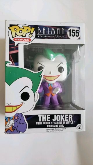 Funko Pop Heroes Batman The Animated Series: The Joker 155 Vinyl Figure.