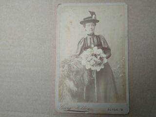 Cabinet Card Victorian Photograph Of A Lady By George Holden Of Acton