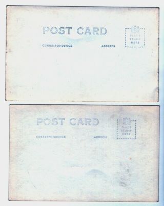 2 Vintage RPPC postcards Houston Street & River Scene SAN ANTONIO,  Texas 2