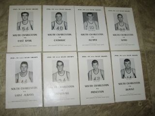 8 - 1959 - 60 South Charleston West Virginia Basketball Programs - Buzzy Harrison Duke