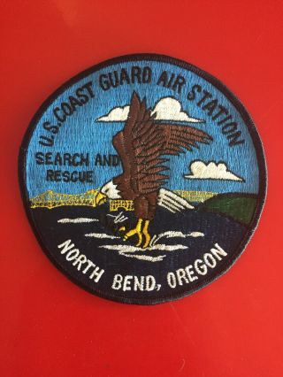 Vintage Patch Us Coast Guard Air Station Search And Rescue North Bend Oregon
