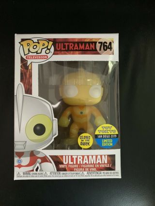 Funko Pop Ultraman Toy Tokyo Television Sdcc 2019 Exclusive Glow In The Dark