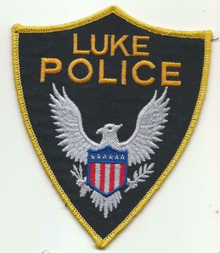 Luke Maryland Md Police Patch