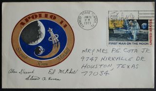 Apollo 14 Day Of Launch Cancelled Postal Cover January 31,  1971 Kennedy Space Ce