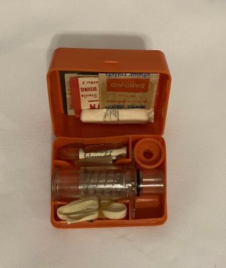 Vintage Johnson & Johnson Venomous Snake Bite Treatment First Aid Kit 4