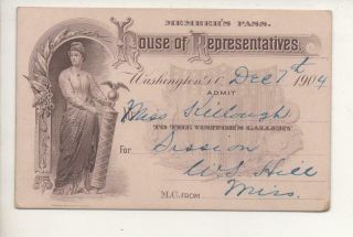 Vintage 1904 Us House Of Representatives Member 