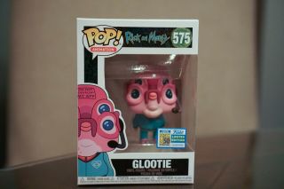 Sdcc 2019 Funko Pop Rick And Morty Glootie Sdcc Official Comic Con Sticker
