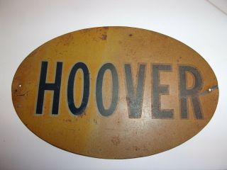 President Herbert Hoover Tin Oval Sign Car Badge Campaign Political Advertising