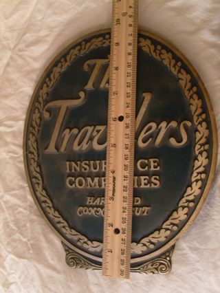 TRAVELERS INSURANCE METAL WALL PLAQUE 2