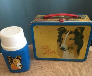 Vintage The Magic Of Lassie Lunchbox And Thermos 1978