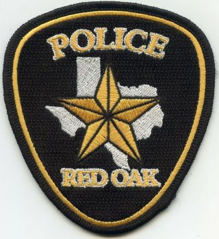 Red Oak Texas Tx Police Patch