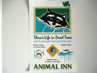Vintage U.  S.  Forest Service Poster - Animal Inn - There 