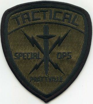Prattville Alabama Al Tactical Special Ops Swat Police Patch