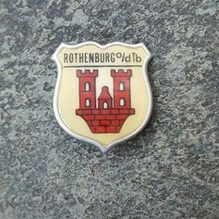 Rothenburg O/dtb Crest Shield Oktoberfest Bavarian Souvenir Lapel Pin Germany