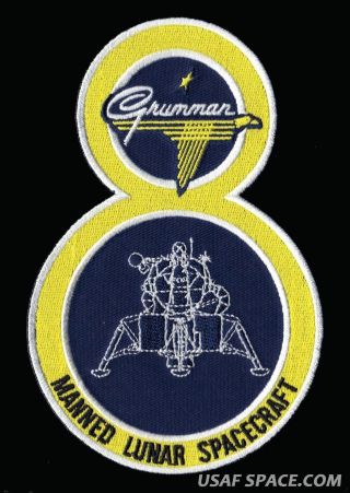 Grumman Lm - 8 - Apollo 14 - Lunar Module - Antares 6 1/4 " Ab Emblem Space Patch