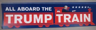 Of 20 All Aboard The Trump Train Bumper Stickers President 2020 Us