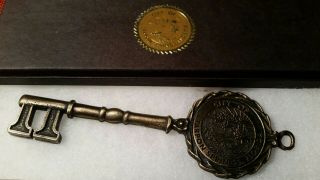 Key To The City Tarpon Springs Florida In Presentation Box With City Seal