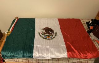 Flag Of Mexico Mexican Flag 60” X 27” Bandera De México