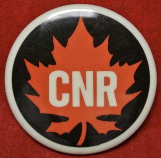 Vintage Canadian National Railway Cnr Pinback - Charles Prod.  Co.  - - 40mm