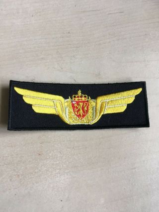 Norwegian Norway Police Helicopter Pilot Wing Prototype Patch