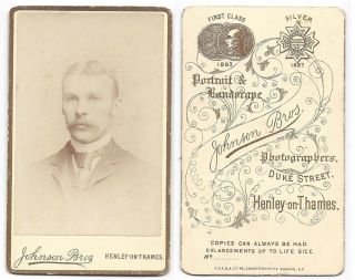 Cdv Victorian Gentleman Carte De Visite By Johnson Of Henley On Thames