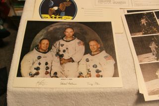 Vintage Nasa Apollo 11 Nos " Historic Flight Of Apollo 11 " Set Of 8 Litho 