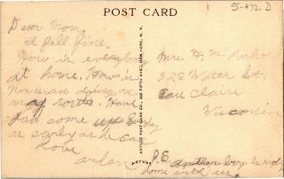 Boy Scout Camp Phillips Haugen WI Main Lodge Dining Hall Vintage Postcard S05 2