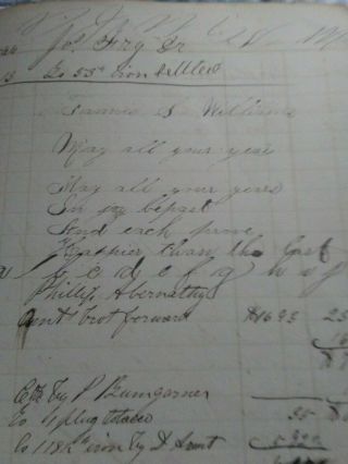 Partial Old 1861 Store Ledger,  Maiden,  Catawba County,  N.  C. 4