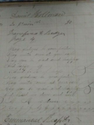 Partial Old 1861 Store Ledger,  Maiden,  Catawba County,  N.  C. 5