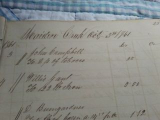 Partial Old 1861 Store Ledger,  Maiden,  Catawba County,  N.  C. 6