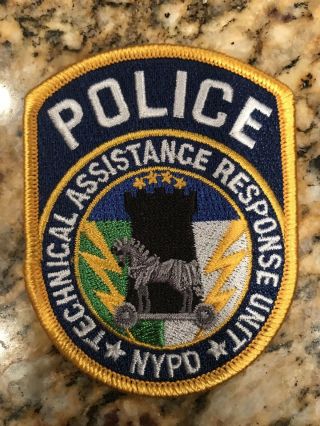 Nypd York City Police Dept T.  A.  R.  U.  Patch