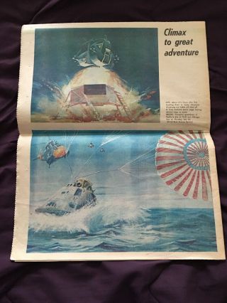 Chicago Sun - Times Apollo 11 Moon Landing special newspaper section July 13,  1969 2