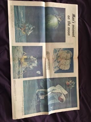 Chicago Sun - Times Apollo 11 Moon Landing special newspaper section July 13,  1969 3
