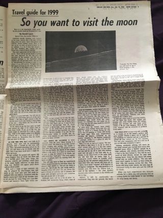 Chicago Sun - Times Apollo 11 Moon Landing special newspaper section July 13,  1969 4