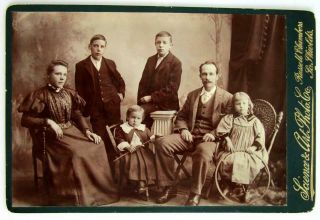 South Shields Antique Cabinet Photo Family Photograph Fashion Children 1900s