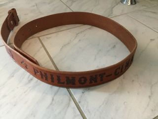 Boy Scout (bsa) Scout Ranch Philmont Cimarron Nm Leather Belt Brown Size 38