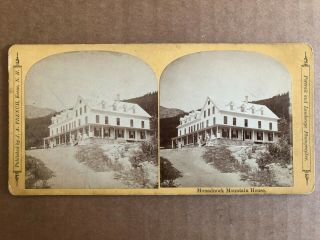 1870 ' s Photo Stereoview Monadnock Mountain House,  NH,  J.  A.  French,  photographer 2