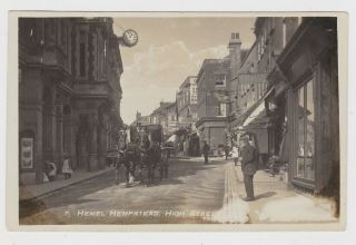 Great Real Photo Card Hemel Hempstead High Street Animated 1917 Shops Herts