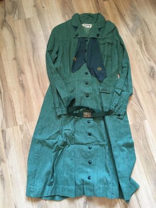 Vintage Girl Scout Intermediate Uniform Dress Belt 1940s & 1950s
