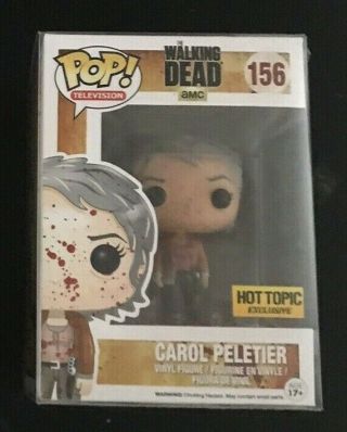 Funko Pop 156 Carol Peletier (bloody) The Walking Dead - Hot Topic Exclusive