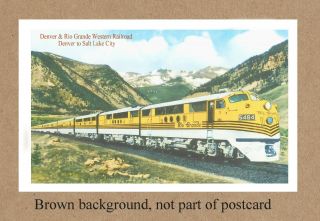 Co Ut Denver & Rio Grande Western Railroad To Salt Lake City Depot Station