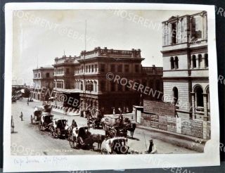 1880s South Africa - Capetown - The Railway Station - Photo 19 By 14cm